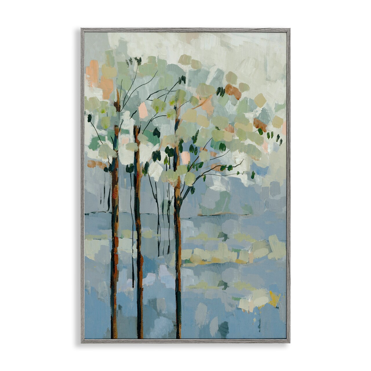 Stupell Industries Abstract Painterly Tree Trio Framed Giclee By Jacob Q